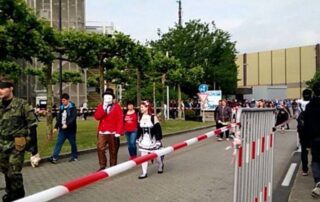 Wir haben es geschafft und sind endlich bei der Dokomi - einer deutschen Convention - angekommen.