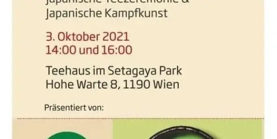 Im Teehaus im Setagaya Park in Wien kannst du in die japanische Teezeremonie und die japanische Kampfkunst hinein schnuppern.