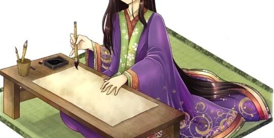 Momoiro hat für das neue Buch von japanischlernen.at eine wunderschöne Geisha aus ihren Stiften gezaubert.