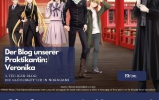 Veronika, die Praktikantin von japanischlernen.at, erzählt dir in ihrem Blog Beitrag mehr über die Glücksgötter in dem Anime Noragami.