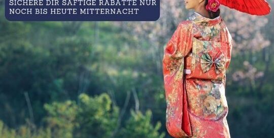 Hier kommt deine letzte Chance um bei dem Jahreskurs dabei zu sein und mit dem Japanisch lernen zu beginnen.