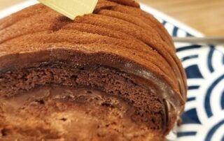 Japanische Kuchen aus Schokolade kommen auch in der japanischen Küche oft vor.