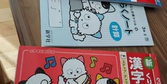 Die japanischen Bücher der japanischen Schule haben ein einzigartiges Design.