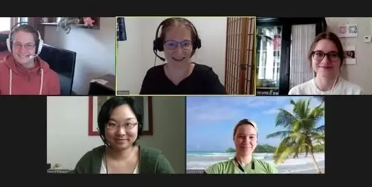 Manuela Ito-Loidl und ihr Team von japanischlernen.at besprechen in einem Meeting alles rund um Japanisch lernen und Japan.