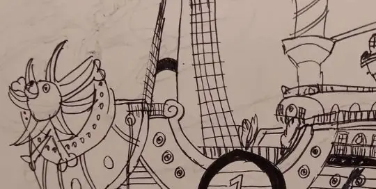 Der Inktober ist da und Manuela Ito-Loidl von japansichlernen.at ist mit dabei - hier mit dem Schiff 'Thousand Sunny' von dem japanischen Anime One Piece.