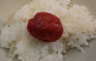 Oft gibt es in der japanischen Küche lieber Umeboshi und Reis.