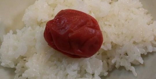 Oft gibt es in der japanischen Küche lieber Umeboshi und Reis.