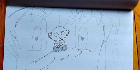 Auch der Anime Inuyasha wurde im Inktober von Manuela Ito-Loidl zu Papier gebracht.