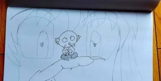 Auch der Anime Inuyasha wurde im Inktober von Manuela Ito-Loidl zu Papier gebracht.