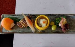 Japanisches Essen zu White Day, einem japanischen Feiertag.