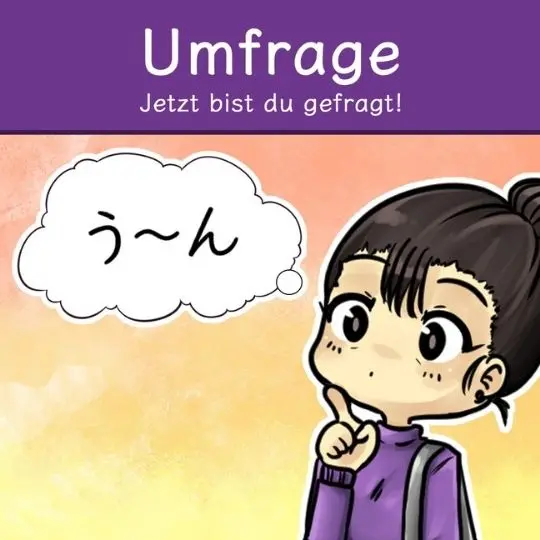 Conny von japanischlernen.at möchte heute das Wort an dich richten.