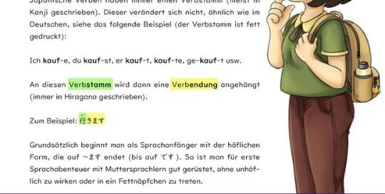 Das Zusatzbuch für "Japanisch für Anfänger" beinhaltet nicht nur detailierte Vokabelerläuterungen, sondern auch gleich eine ordentliche Ladung an Grammatik.