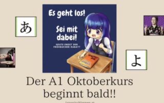 Elli-Sensei gibt dir in diesem Video, was du in dem A1 Jahreskurs im Japanisch lernen alles lernen kannst.