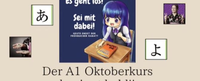 Elli-Sensei gibt dir in diesem Video, was du in dem A1 Jahreskurs im Japanisch lernen alles lernen kannst.