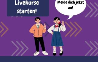 Diesen Donnerstag, den 6.10., beginnen die neuen Livekurse Japanisch 4 und Japanisch 8 mit Conny Sensei!