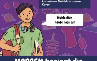 Morgen beginnt die kostenlose Anfänger Challenge bei japanischlernen.at - für noch mehr Japanisch lernen.