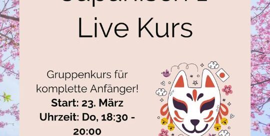 Ab dem 23. März (Do) von 18:30 - 20:00, mit insgesamt 10 Einheiten.
