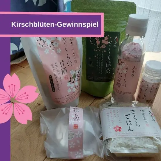 Wir verlosen 3 x 1 Kirschblütenpaket unter allen, die bis 20.04.2023 eines der folgenden Bücher bewertet haben:
* Japanische Grammatik und Vokabeln für Anfänger
* Japanische Märchen lesen für Anfänger