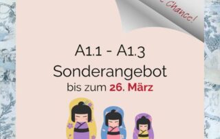 Bis zum 26. März hast du noch Zeit dich anzumelden. Der Kurs ist für alle geeignet, die Hiragana und Katakana lesen können.