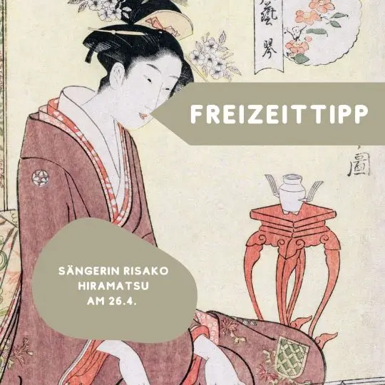 Am 26. April findet wieder ein Konzert von Risako Hiramatsu statt. Sei mit dabei und tauche in Haiku-Lieder ein!