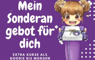 Heute und morgen bekommst du, wenn du unseren neuen A1.0 oder A1 Japanisch Kurs buchst, folgende Goodies dazu.