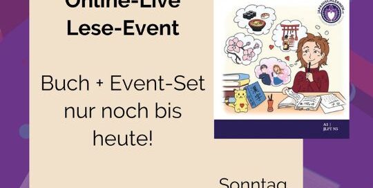 Am 3.9.2023 findet unser Online-Live-Lese-Event statt! Du hast heute noch die letzte Chance, das Set Leseevent + Buch um 50€ zu erhalten.