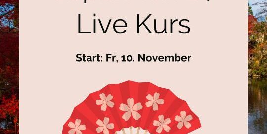 Nächste Woche am Freitag, den 10. November, beginnt Japanisch 14 mit Elli-Sensei! Du hast jetzt noch die Chance mitzumachen, schicke uns dafür einfach eine E-Mail an info@japanischlernen.at