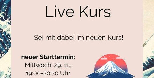 Du suchst nach einem passenden Einstieg ins Japanischlernen? Dann sei mit dabei beim neuen Japanisch 1 Kurs mit Conny-sensei!