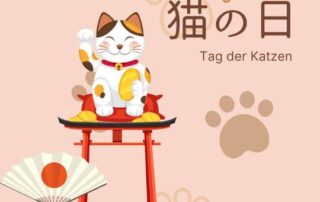 Am 22.2. wird in Japan der Tag der Katzen – oder auf Japanisch - der 猫の日　(ねこのひ) gefeiert.