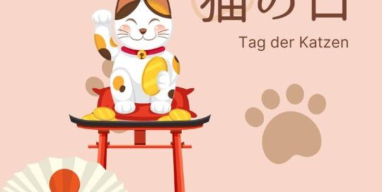 Am 22.2. wird in Japan der Tag der Katzen – oder auf Japanisch - der 猫の日　(ねこのひ) gefeiert.