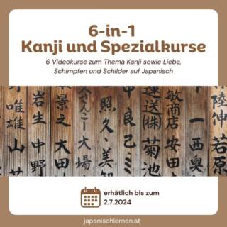 Meistere die Schriftzeichen mit diesen Kanjikursen! Noch dazu gibt es spannende Spezialkurse wie japanische Schilder, japanische Liebeskultur und Schimpfen auf Japanisch.