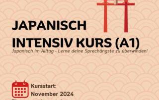 Japanisch im Sauseschritt! Bringe innerhalb von nur 9 Wochen deine Sprachfähigkeiten auf ein neues Level. Zwei einstündige Einheiten pro Woche geben dir die Möglichkeit, kontinuierlich und regelmäßig Japanisch zu üben.