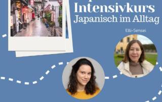 Bringe innerhalb von nur 9 Wochen deine Sprachfähigkeiten auf ein neues Level. Zwei einstündige Einheiten pro Woche geben dir die Möglichkeit, kontinuierlich und regelmäßig Japanisch zu üben. Dabei unterstützen dich Conny-Sensei und Elli-Sensei.