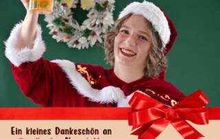 Hast du schon unseren Newsletter abonniert oder bist du schon treuer Abonnent bei uns? Dann erhältst du ein weihnachtliches Video als Dankeschön!
