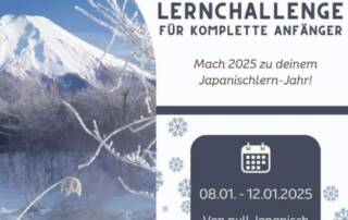 Hallo und こんにちは [kon-nitschi-wa], ich möchte dich hiermit herzlich einladen, gemeinsam mit mir und meinem Team kostenlos 4 Tage Japanisch zu lernen. Du hast Interesse? Dann erzähle ich dir kurz mehr dazu:
