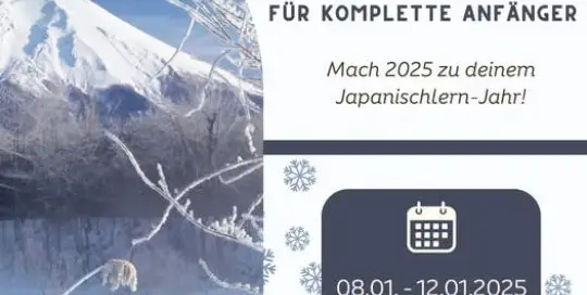 Hallo und こんにちは [kon-nitschi-wa], ich möchte dich hiermit herzlich einladen, gemeinsam mit mir und meinem Team kostenlos 4 Tage Japanisch zu lernen. Du hast Interesse? Dann erzähle ich dir kurz mehr dazu: