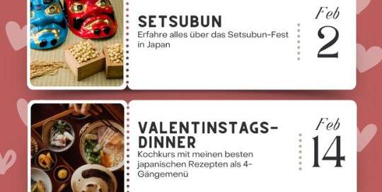 Bald schon ist der Januar wieder vorbei und du überlegst, wie du beim Japanischlernen weiter machst? Im Februar gibt es zwei wichtige Ereignisse in Japan: Setsubun & den Valentinstag.