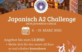 Dein Japanisch-Check: 2 Wochen durchleuchte ich dein Japanisch auf alle wichtigen Punkte der japanischen Sprache (ca. A1 Niveau). Es sitzt noch nicht alles? Das holen wir gemeinsam nach!