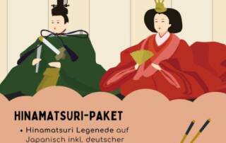 Das Hinamatsuri in Japan ist ein Fest (matsuri, 祭り、まつり) für die (kleinen) Mädchen. Bis an diesem Tag bzw. zu dieser Zeit im Jahr – werden wunderschöne Puppen hervorgeholt und im traditionellen Tatami-Zimmer (和室、わしつ, washitsu – traditioneller japanischer Raum) ausgestellt.