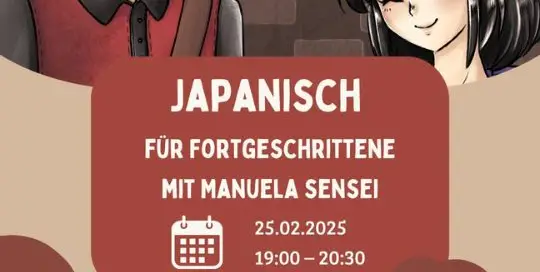 Du bist kein Japanisch-Anfänger mehr? Dann lies hier weiter! Lerne gemeinsam mit Manuela Sensei in ihrem neuen online Live-Kurs!