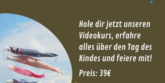 Heute ist こどもの日 – kodomo no hi, Tag des Kindes und der letzte Tag der Golden Week.