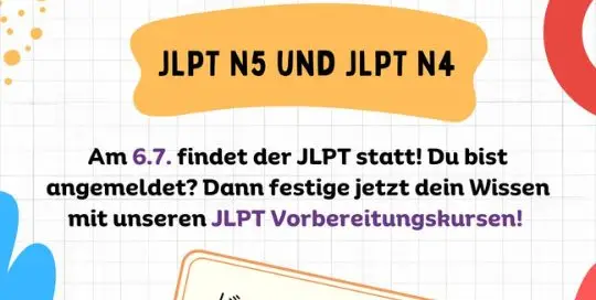 Die Abkürzung steht für „Japanese Language Proficiency Test.“ Nimmt man die ersten Buchstaben kommt man auf die Abkürzung JLPT.