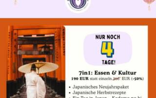 Du hast dich schon immer für japanische Kultur interessiert und möchtest dich auf deine Japanreise vorbereiten? Dann ist dieses Paket perfekt für dich!