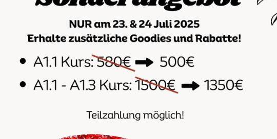 Du hast Hiragana und Katakana bereits gelernt? Dann erfüllst du alle Vorraussetzungen, um beim A1.1 Kurs mitzumachen!