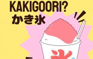 Kakigoori – oder wie das Kanji für Wasser plötzlich zu Eis wird. Gescharbtes Eis mit Sirup.