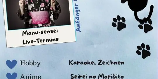 Lerne deine Sensei von der Japanischlernchallenge für Anfänger kennen! Diesmal ist Manu-sensei dran.