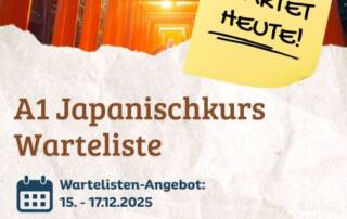 Melde dich jetzt an uns sichere dir deinen Platz im neuen Kurs! Derzeit läuft unser Wartelisten-Angebot, aber nur für kurze Zeit! Schlag also lieber schnell zu